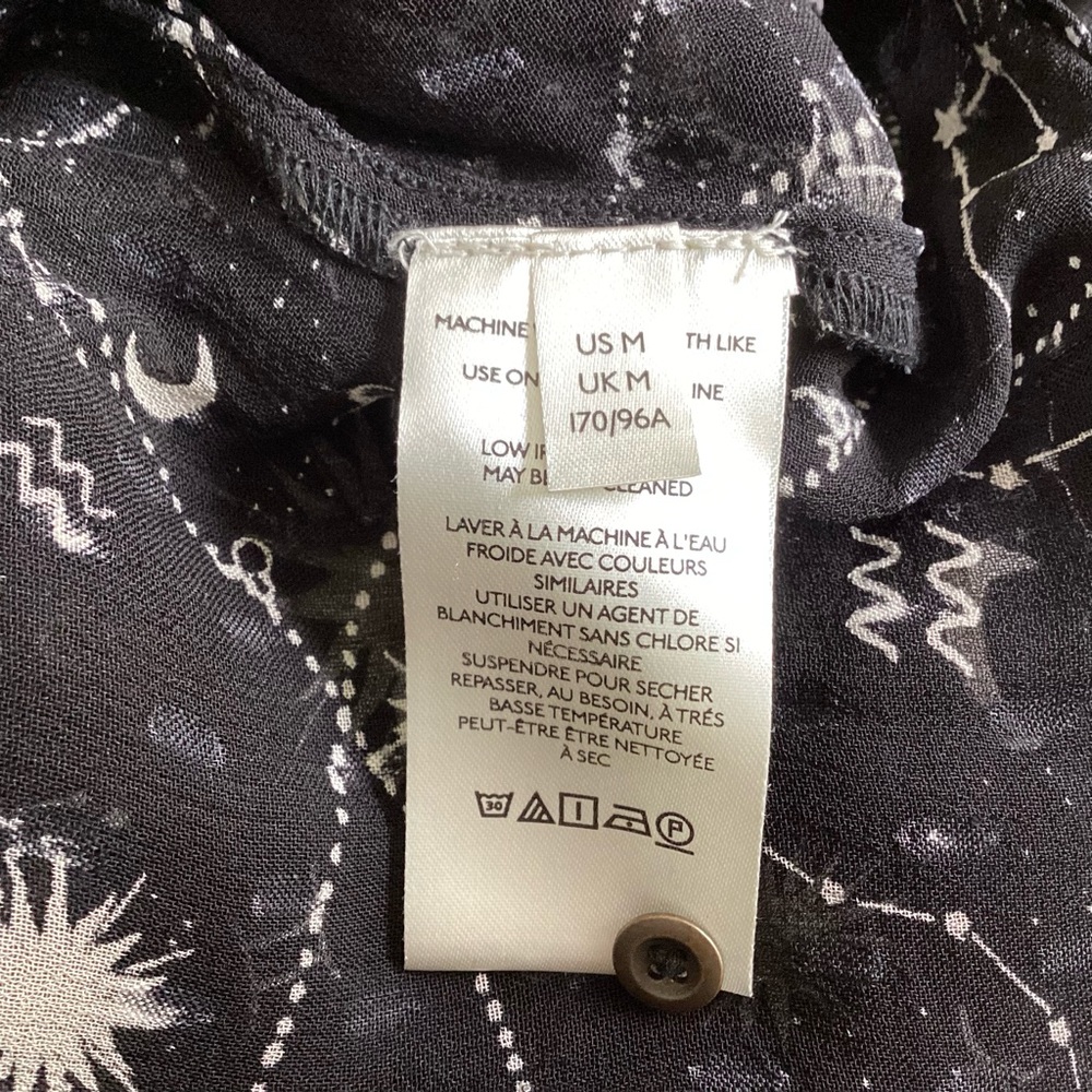 Anthropologie Celestial Puff Sleeve Top Med - Picture 8 of 13